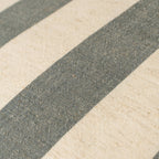 20x20 Wide Stripe Pillow, Slate Grey