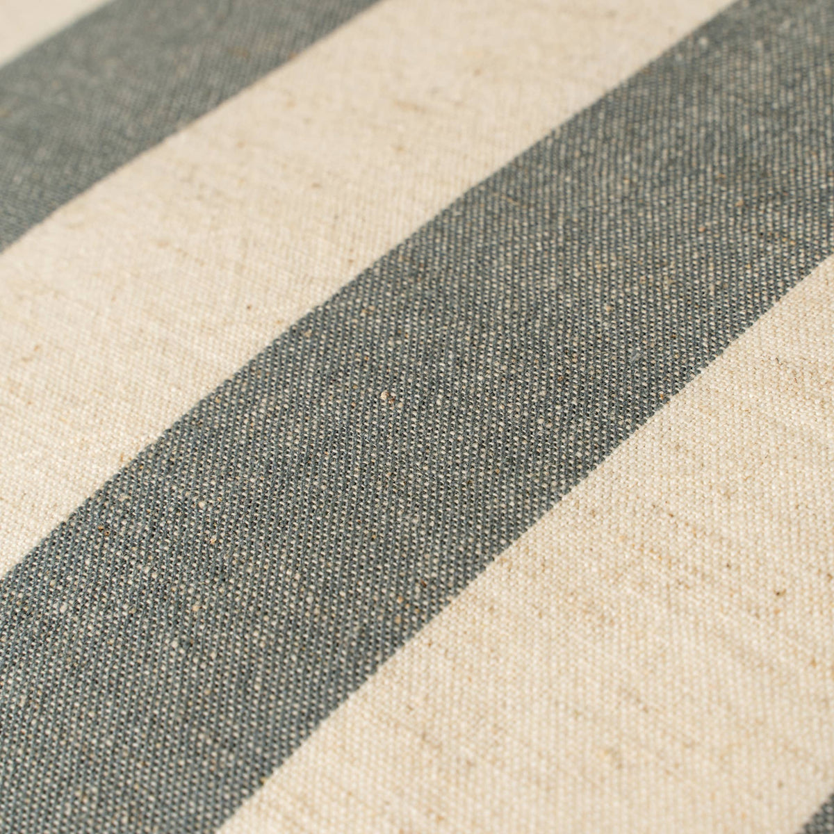 20x20 Wide Stripe Pillow, Slate Grey