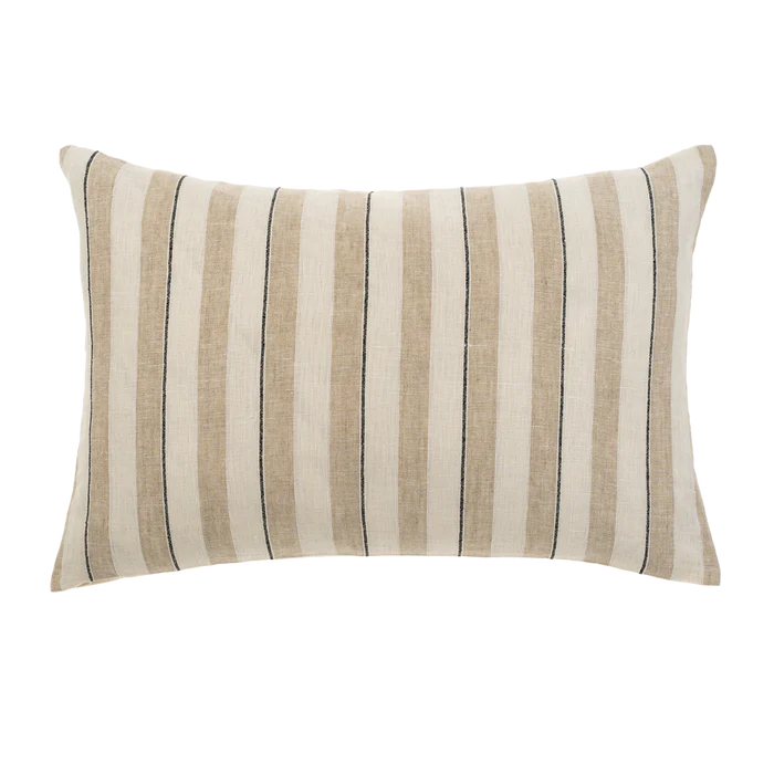 Seaside stripe Linen Pillow 16x24