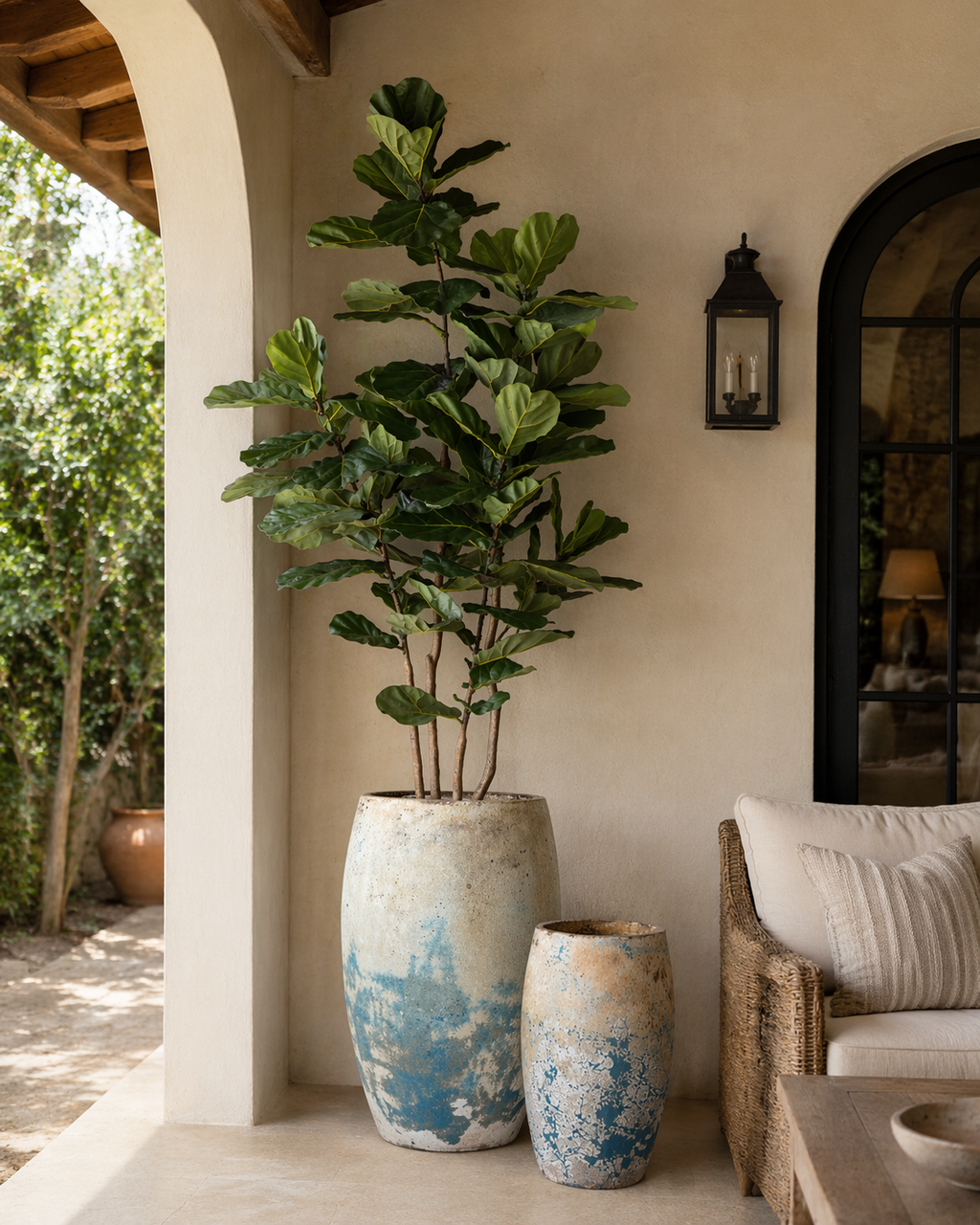 Argos Planter, Antique Blue