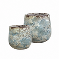 Oliver Planter, Antique Blue, Small