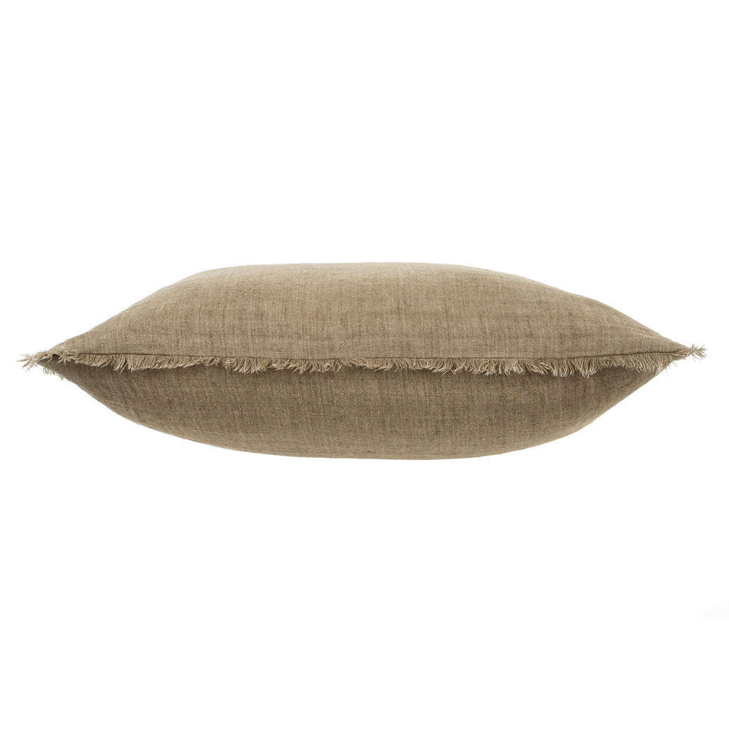 24x24 Lina Linen Pillow Mink