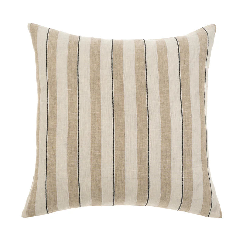 Seaside Stripe Linen Pillow