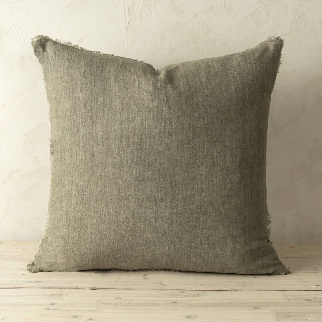 24x24 Lina Linen Pillow Mink