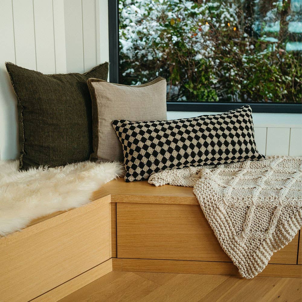 24x24 Lina Linen Pillow Avocado