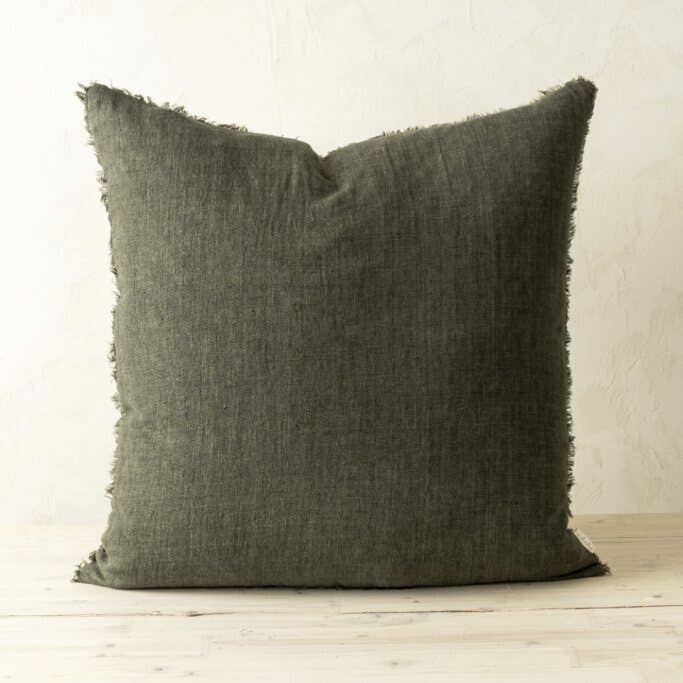 24x24 Lina Linen Pillow Avocado