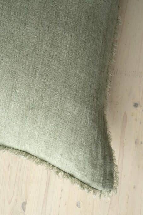 24x24 Lina Linen Pillow Laurel