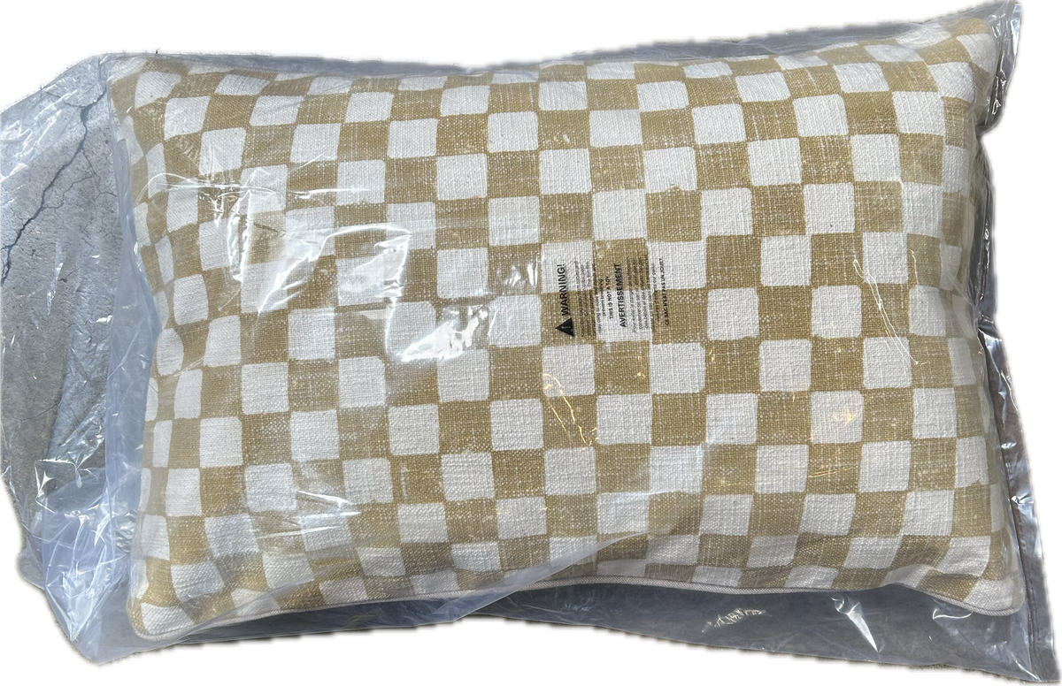 Checkered Pillow 16x24