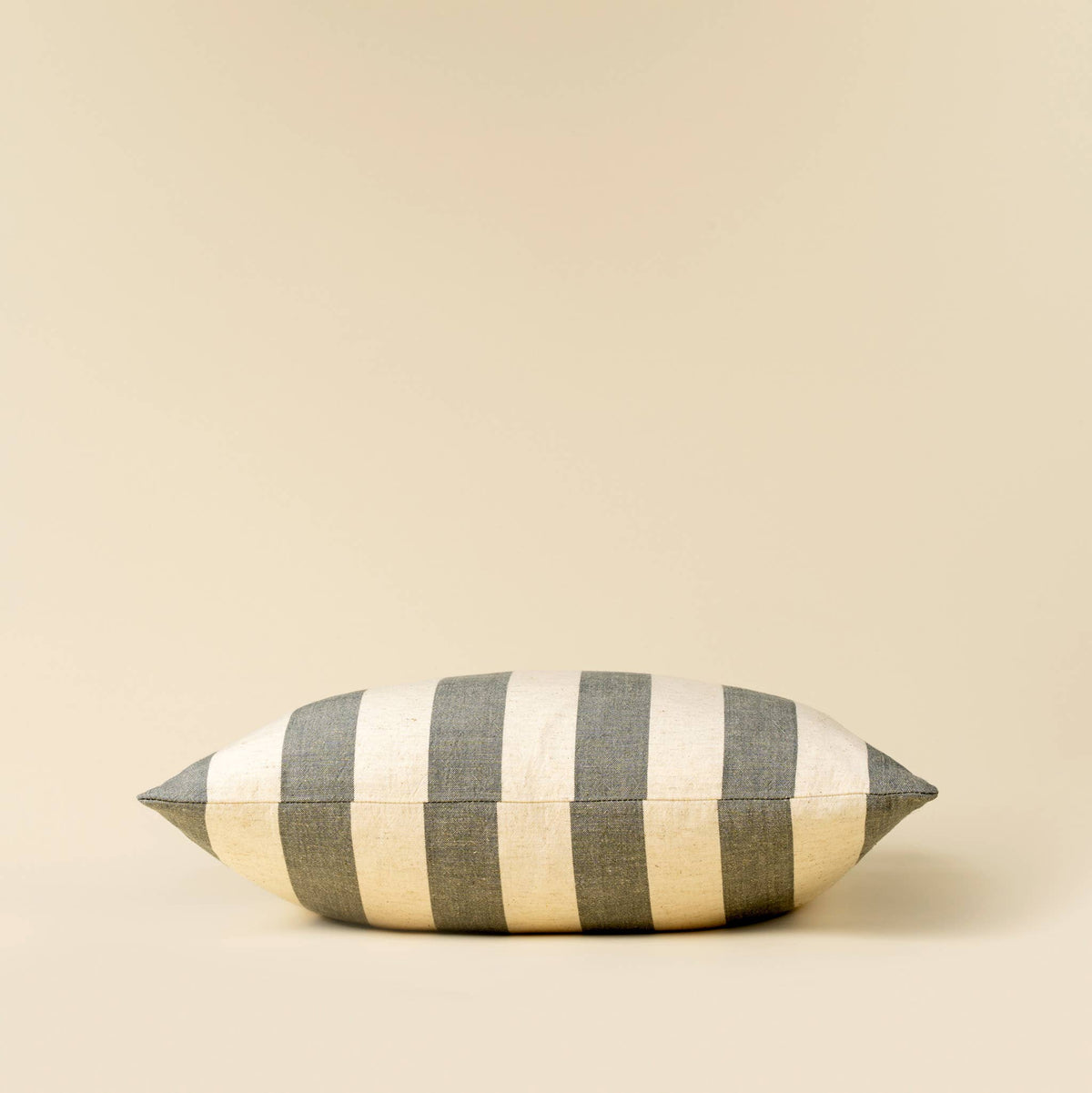 20x20 Wide Stripe Pillow, Slate Grey