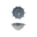 Stoneware Urchin Shaped Bowl w/ Spikes, Reactive Glaze, Blue & White (Each One Will Vary)