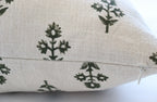 Aspen Floral Block Print Pillow 20" X 20"