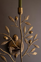 Antique Brass Fruit Tree Taper Wall Sconce