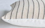 Charles Black Stripe Pillow 22x22