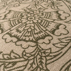 24x24 Floria Linen Pillow, Green