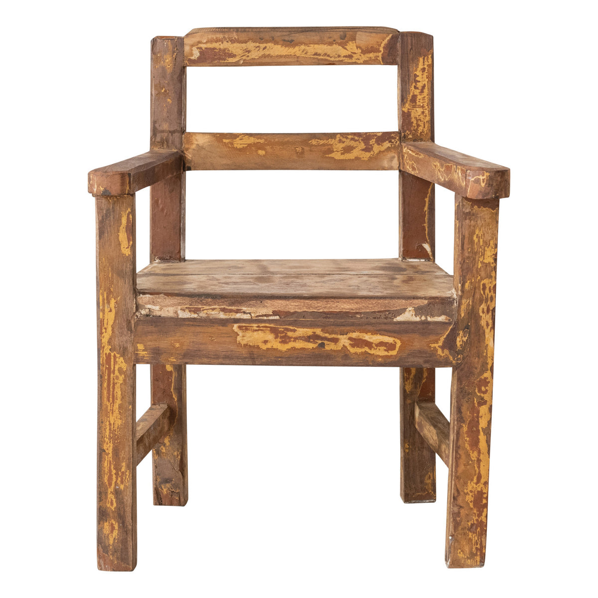 Decorative Found Reclaimed Wood Mini Chair, Heavily Distressed Finish (Each One Will Vary)