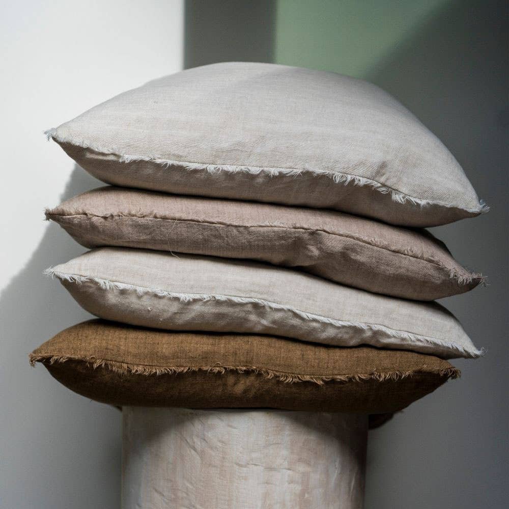 24x24 Lina Linen Pillow Oat