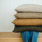 24x24 Lina Linen Pillow Avocado