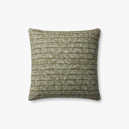 Jean Stoffer Loloi Pillow Green/Grey