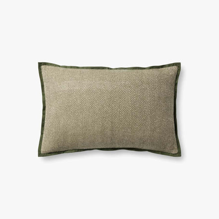 Jean Stoffer × Loloi Pillow PJS0018 Olive