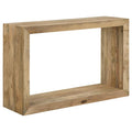 BENTON RECTANGULAR SOLID WOOD SOFA CONSOLE TABLE NATURAL