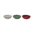 4" Round Stoneware Scalloped Bowl, 3 Colors